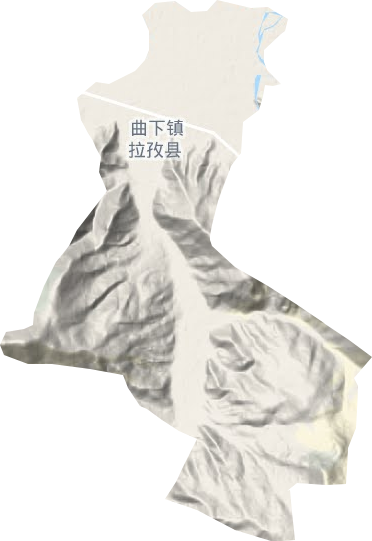 曲下镇地形图