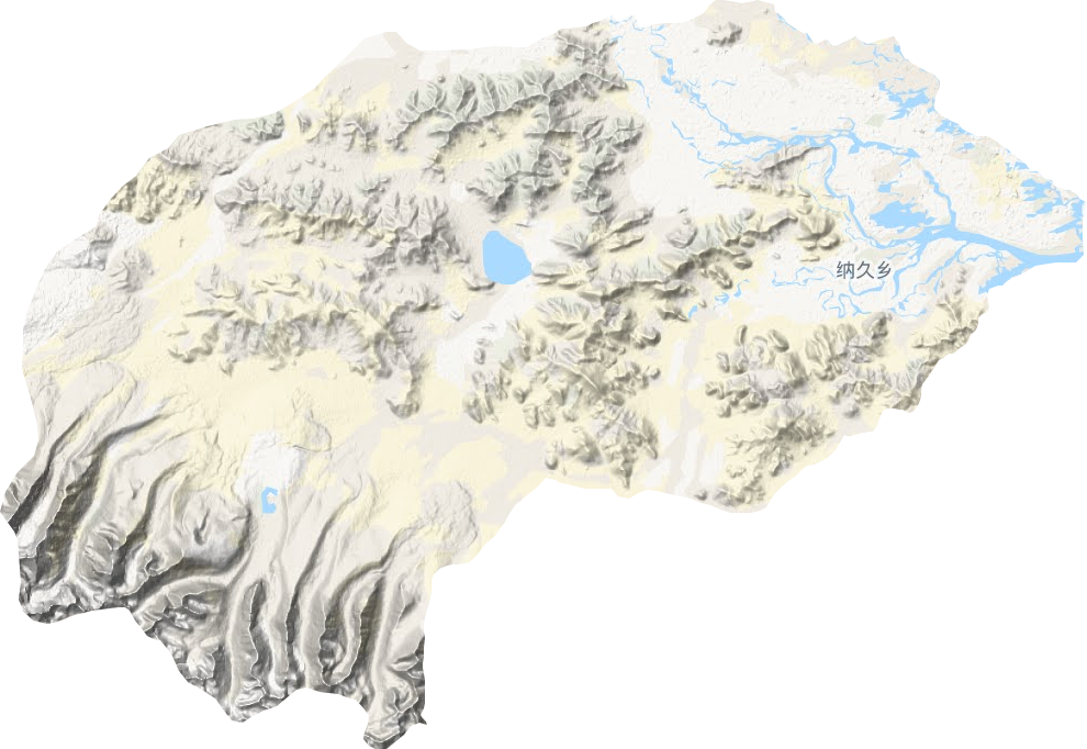 纳久乡地形图