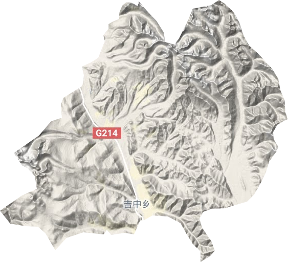 集中乡地形图