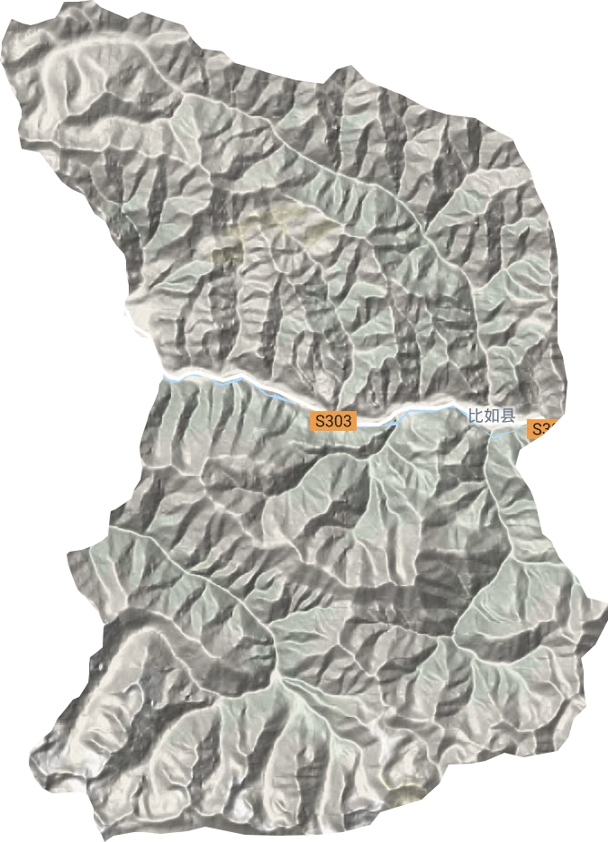 比如镇地形图