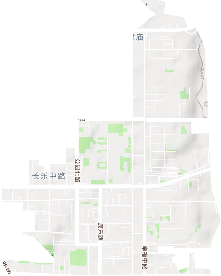 长乐中路街道地形图