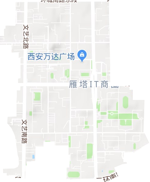 文艺路街道地形图