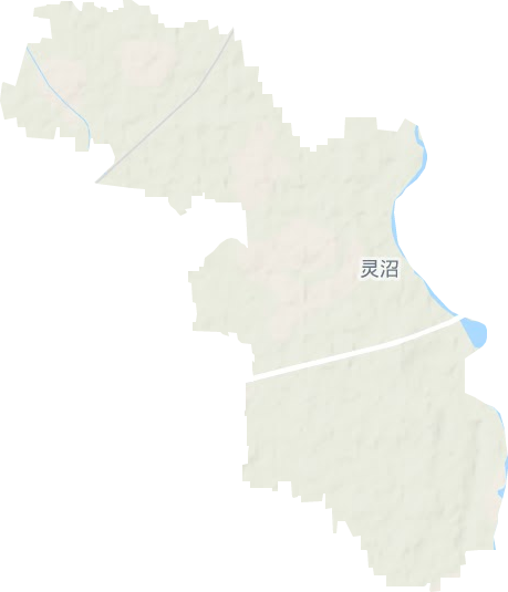 灵沼街道地形图