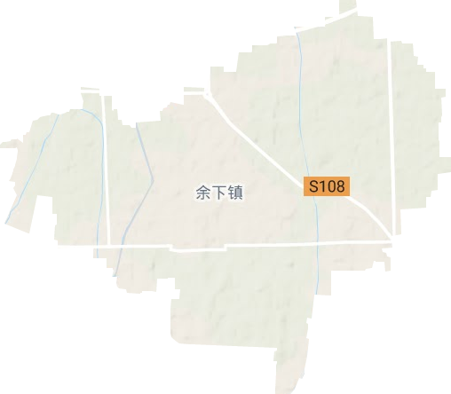 余下镇地形图