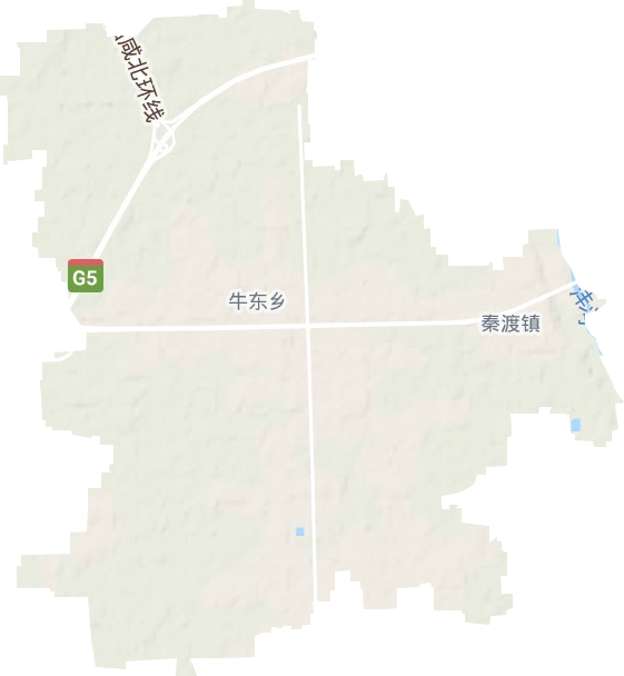 秦渡镇地形图