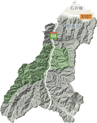 石井镇地形图