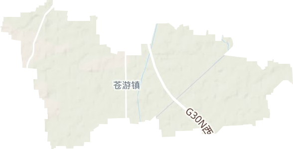 苍游镇地形图