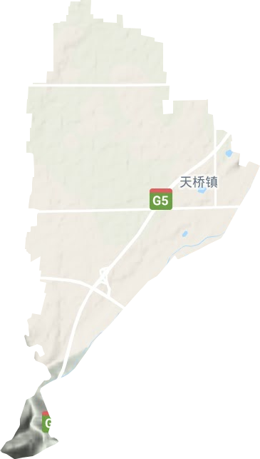 天桥镇地形图