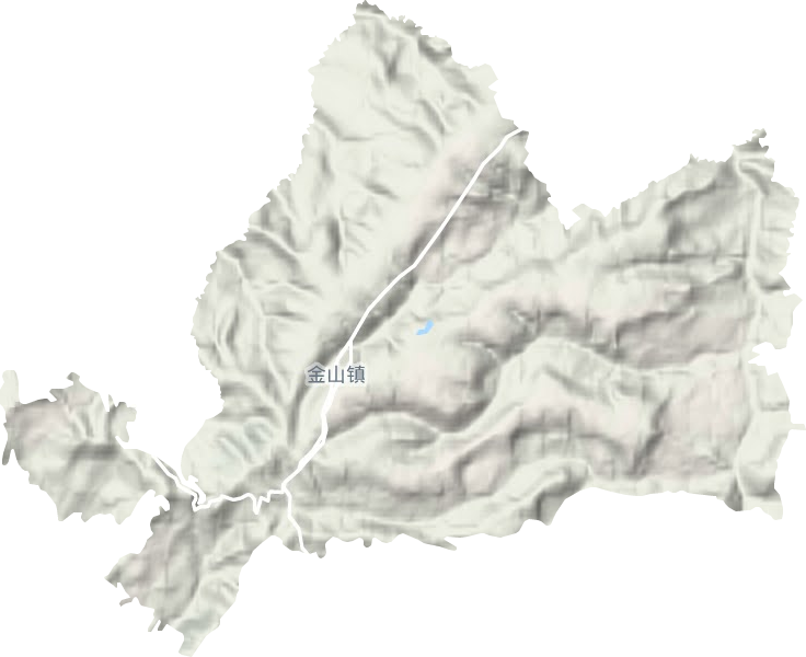 金山镇地形图