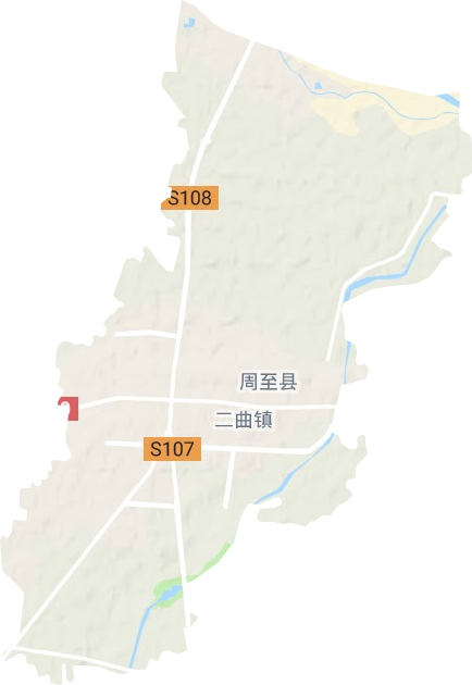二曲镇地形图