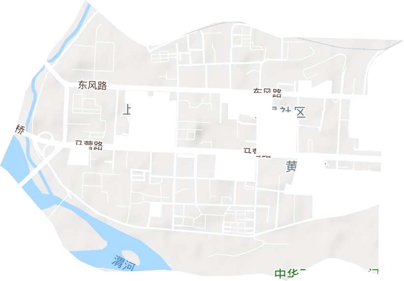 东风路街道地形图