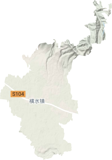 横水镇地形图