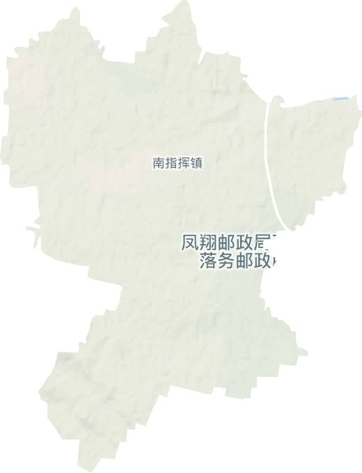 南指挥镇地形图