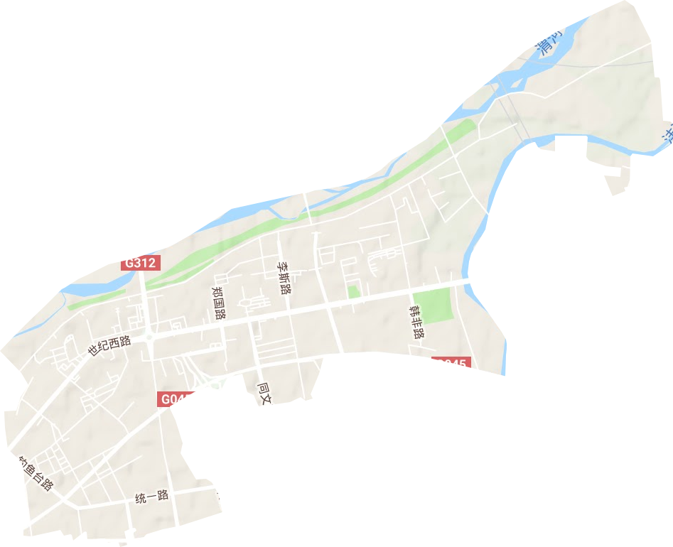 陈杨寨街道地形图