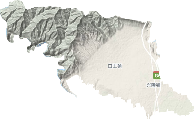 兴隆镇地形图