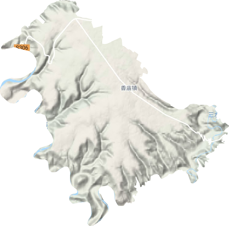 香庙镇地形图