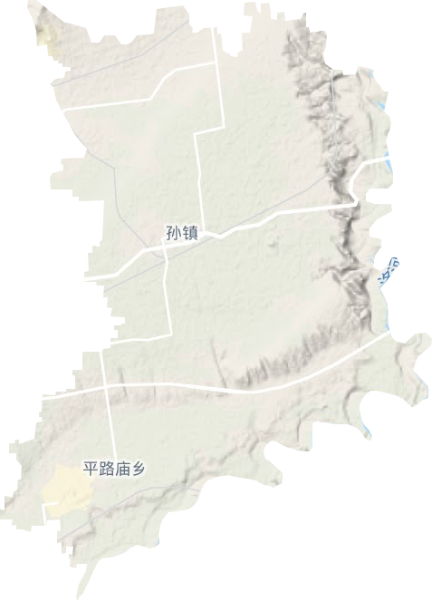 孙镇地形图