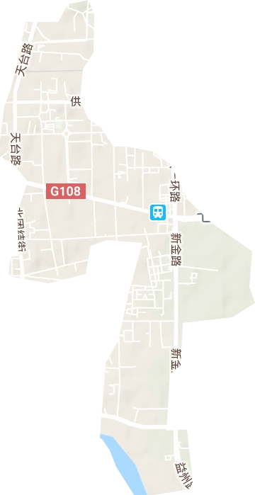 东关街道地形图