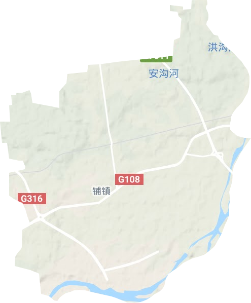 铺镇地形图