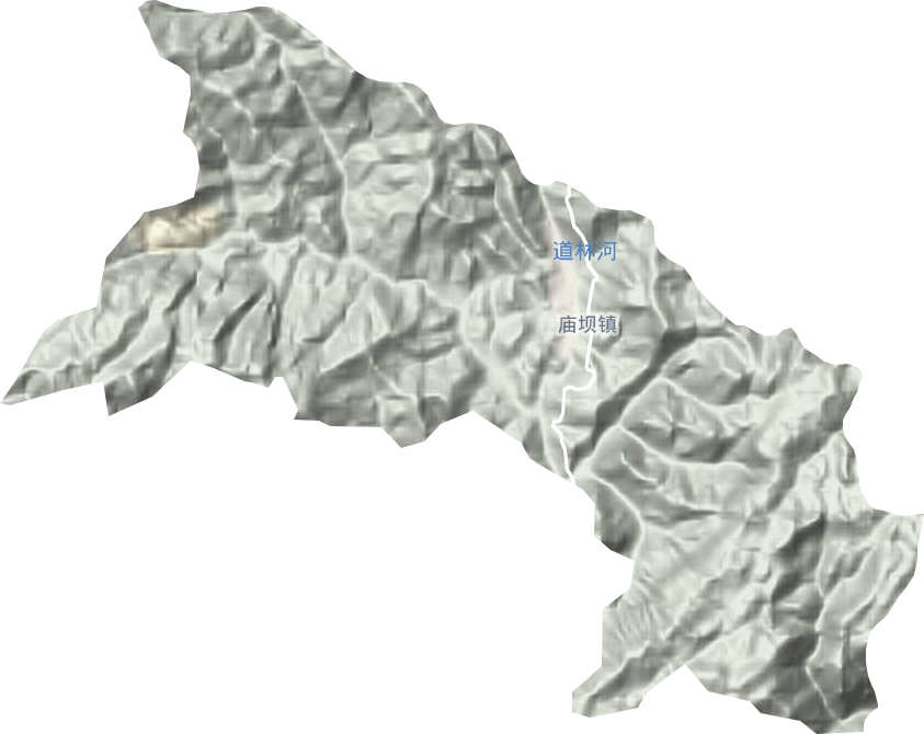 庙坝乡地形图