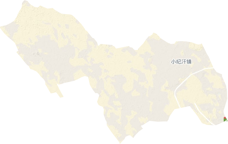 小纪汗乡地形图
