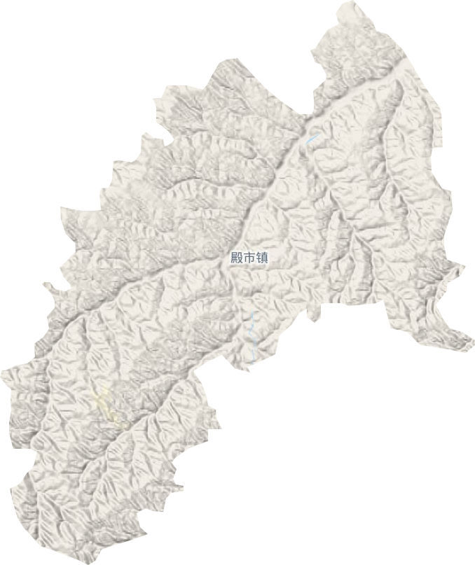 殿市镇地形图