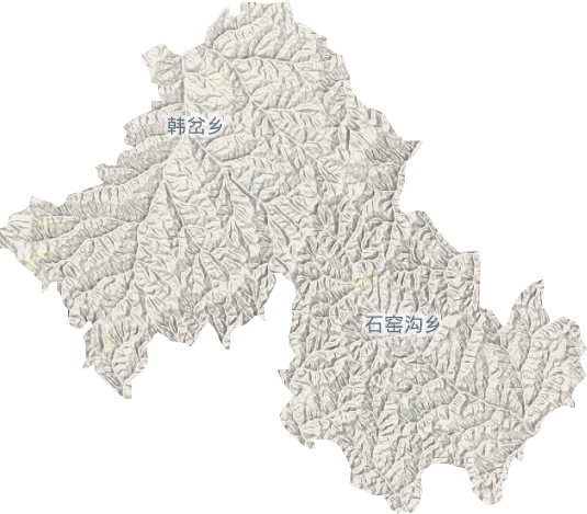 韩岔乡地形图