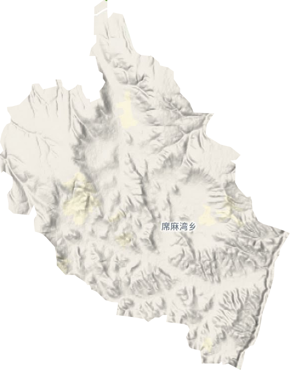 席麻湾乡地形图