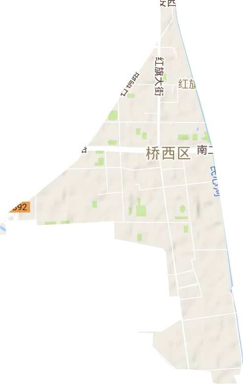 红旗街道地形图