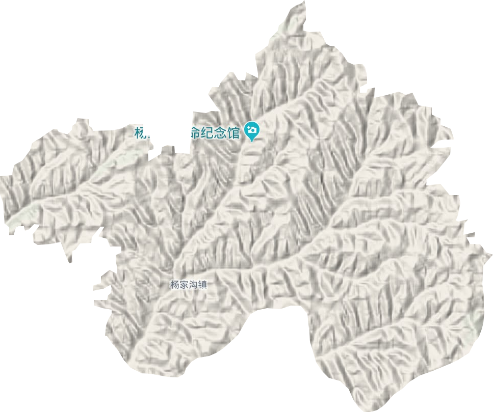 杨家沟镇地形图