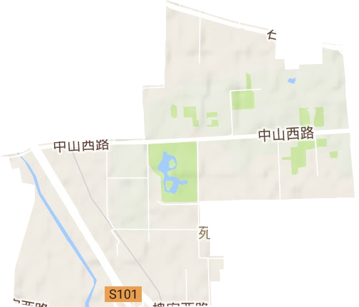 苑东街道地形图