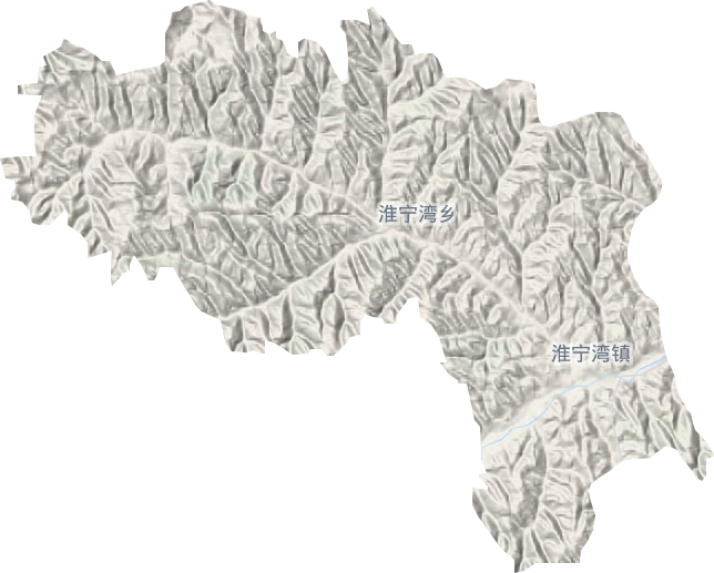 淮宁湾乡地形图