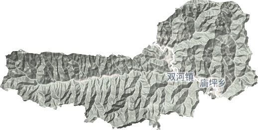 双河镇地形图