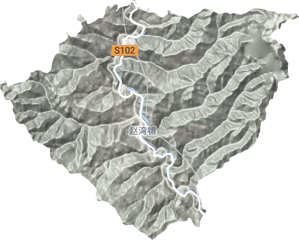 赵湾镇地形图