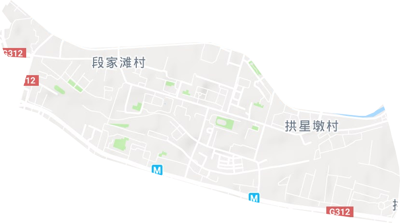 拱星墩街道地形图