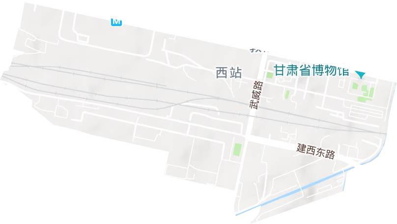 西站街道地形图