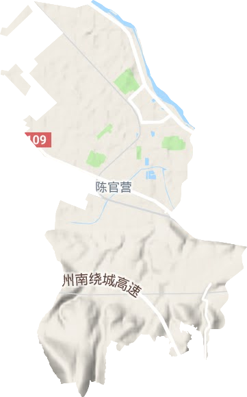 陈坪街道地形图