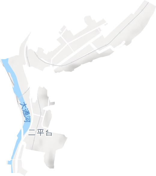 下窑街道地形图