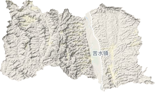 苦水镇地形图