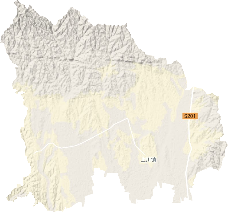 上川镇地形图