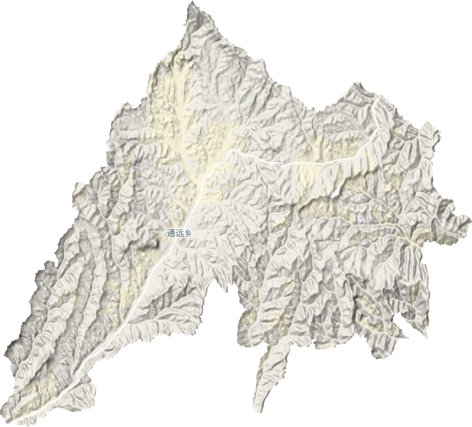 通远乡地形图