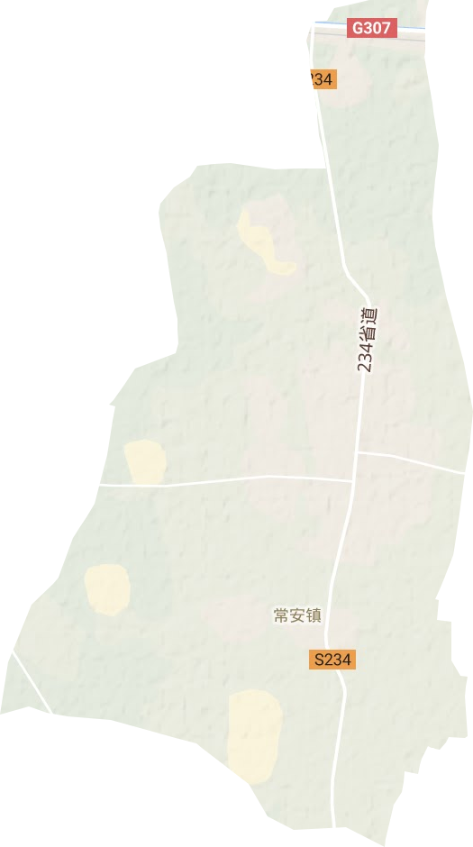 常安镇地形图