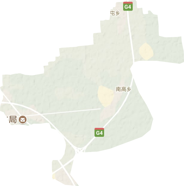 南高乡地形图