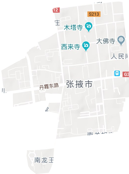 南街街道地形图