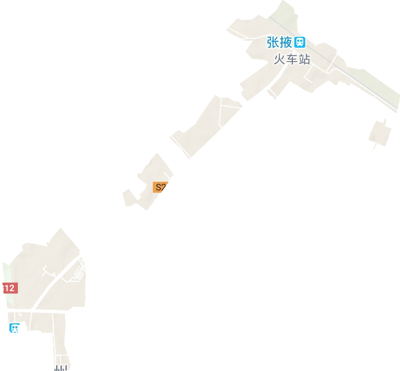 火车站街道地形图