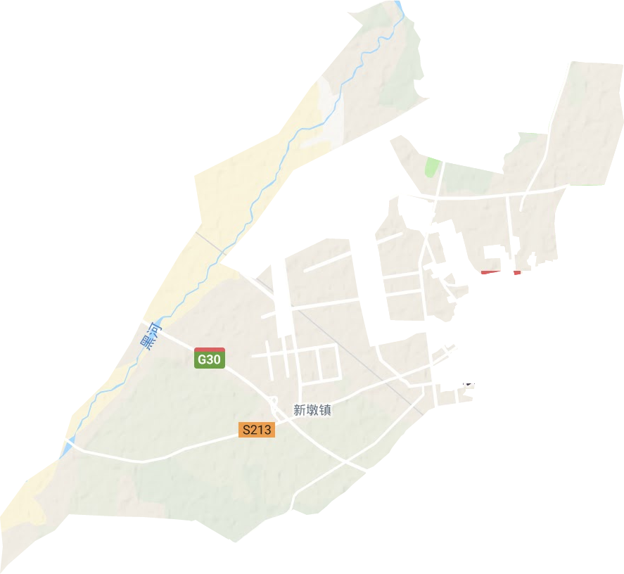 新墩镇地形图