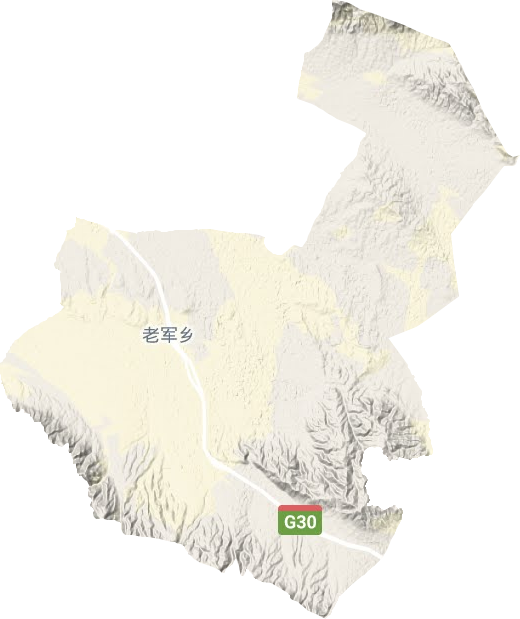 老军乡地形图