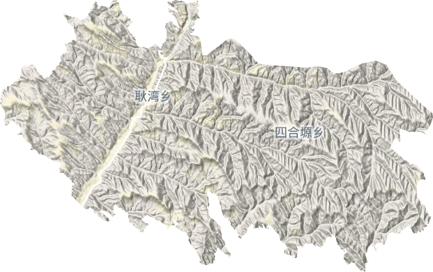 耿湾乡地形图