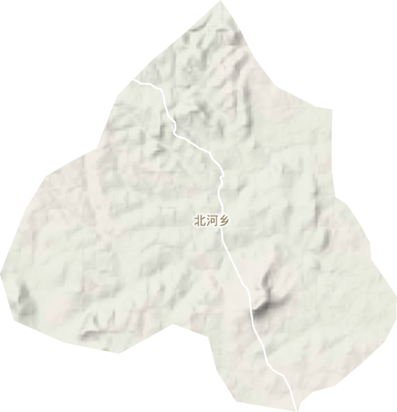 北河乡地形图