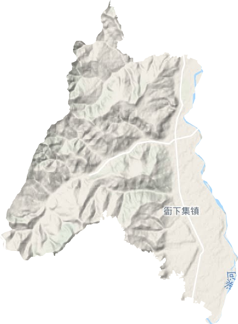 衙下集镇地形图